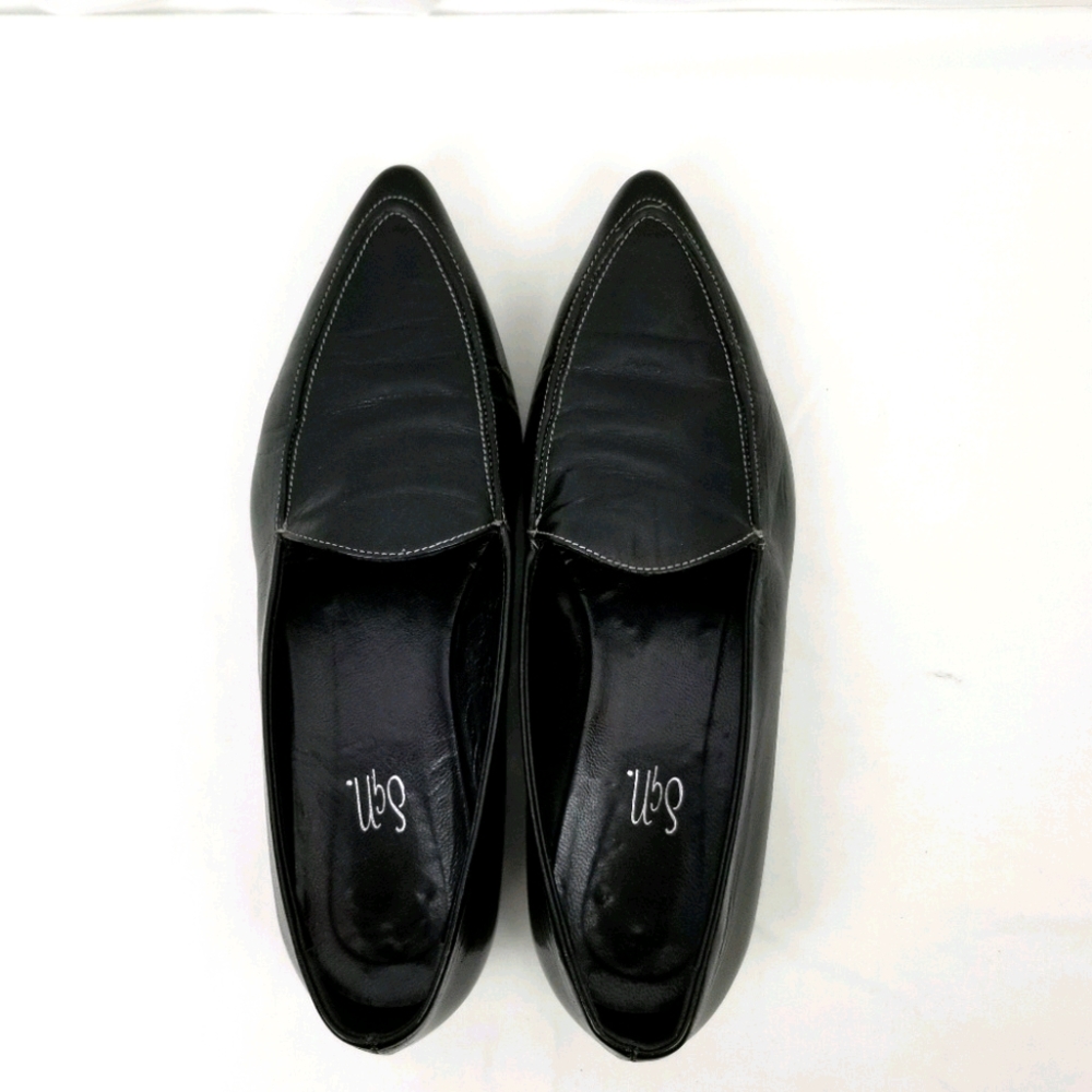 Giancarlo Paoli Black Leather Ballet Flats size 37